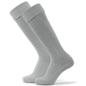 Stockerpoint Heren Lange Traditionele Beierse Sokken pak van 1 (model: OC-Markus) Grijs 47-50