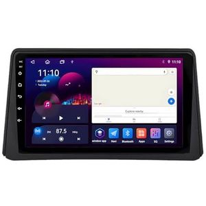 Android 13 GPS Navigation Stereo voor Opel Mokka 1 2012-2016 9 Inch 2 Din Car Stereo Radio met CarPlay AHD Omgekeerd beeld Bedieningselementen op het stuur Bluetooth(S7 8G+256G)