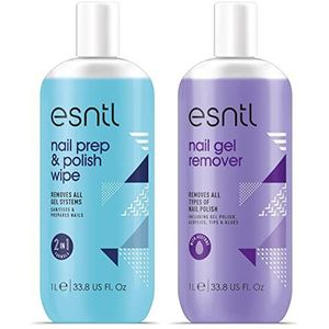 Nagelvoorbereiding/Polish Veeg + Gel Nagellak Remover Duo Kit (1L)
