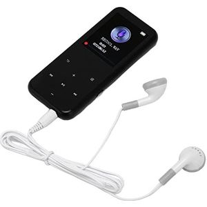 MP3, MP3-muziekspeler 500mAh Ondersteuning 16GB HD Flash-geheugen E-boek voor Thuis (Geheugenkaart van 128 GB)