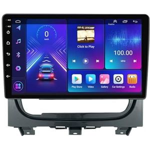 Dubbele DIN Android 14 autoradio voor Fiat Strada ldea 2012-2016 9 Duim QLED Touch screen-met Draadloze Carplay Android Auto GPS navigatie 4G WiFi Stuurwielbediening achteruitrijcamera(P5 4G+WIFI 8Cor
