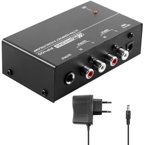 Phono Voorversterker - Compact - RCA Input & Output - Voor Platenspeler - Ultralownoise