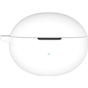 Oordopjes Siliconen Hoesje voor Huawei FreeBuds 6i Hoofdtelefoon Beschermhoes Valbestendige en Stofdichte Oortelefoon Bescherming Mouw (Wit)