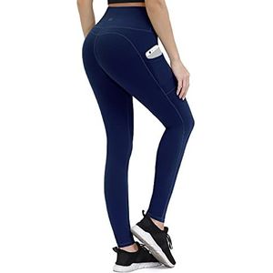ALONG Fit Leggings Dameslegging met zakken, niet doorzichtige sportbroek voor dames