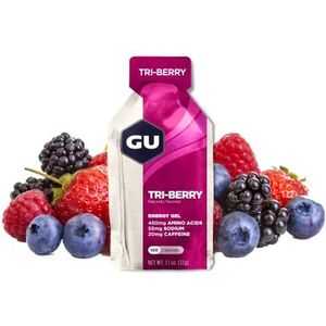GU Energy Gel Tri Berry (bosvrucht) doos met 24 gels (24 x 32 g)