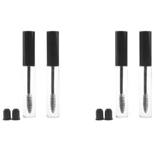 2 set van 2 Stuks 10ml Plastic Lege Mascara Wimper Groei Fles Vloeibare Buis Transparant, mascara fles