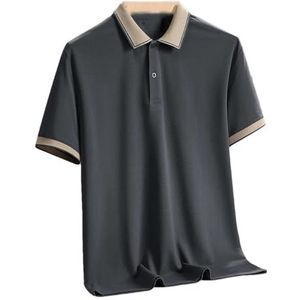 Dvbfufv Herenmode Dagelijks Poloshirts met korte mouwen Heren Zomer Ademend Shirts Tops Heren Oversized T-shirt, 7029 4, M