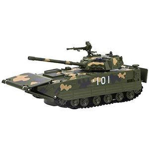 1:50 schaal gepantserde amfibievoertuigen model gegoten tank met muziek legerverlichting en cadeaus voor jongens peuters [groen]