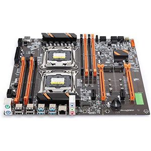 2011-3-pins DDR4 Eenvoudig te installeren desktop-moederbord, duurzaam achter 4 USB 3.0-moederbord, snelle stabiele verbinding E5CPU voor studio-computerspelsimulatie