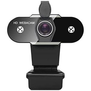 Webcam, USB HD Webcam Cover 108 0P 2K Webcamera met microfoon for Pc Computercamera for video-webcam for streaming(1080P)
