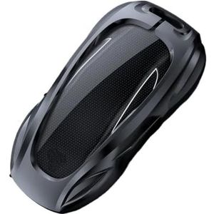 Sleutelbehuizing houder Voor Tesla Voor Model 3 YS Voor Model X Zinklegering Zwarte Autosleutel Bescherming Shell Cartoon Smart Remote Key Cover Auto Accessoires Sleutelbehuizing(Black Model x)