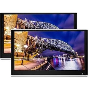 Draagbare dvd-speler voor videospelers op hoofdsteunen in auto's Auto Hoofdsteun Monitor Touch Screen 11/12/13 Inch 3 + 32 GB Auto Achterbank Video Player auto Logo HDMI In/Out met HD-roterend scherm