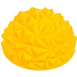 MONKEY GYM Fitness egel halve bol 16 cm egelbal training voor kinderen en volwassenen geel