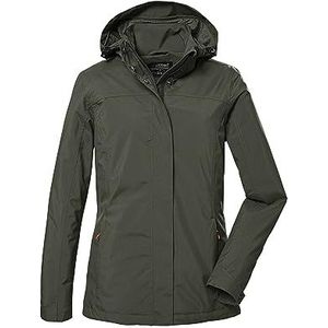 killtec Dames Functioneel jack/outdoorjack met afritsbare capuchon KOS 42 WMN JCKT, olive, 40, 41282-000