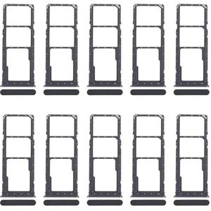 ZZjingli for Realme Narzo C71 4G RMX5303 10 stuks SIM-kaarthouder + SIM-kaarthouder + Micro SD-kaarthouder (zilver) (paars) (donkergroen)(Dark Green)