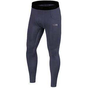 TCA Mannen SuperThermal Compressie Bescherming Basislaag Thermische Onderbroek - Donkergrijs, L