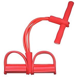 Pedaal Oefenaar Sit Up Pull Touwen Multi Functie Tension Touw Sterk Fitnessweerstand Banden Latex Pedaal Vrouwen Mannen Yoga Fitnessapparatuur Bureau Hometrainer Pedaal Oefenaar (Size : Red)