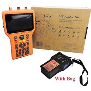 Satellietzoeker V8 Finder Pro 2 max DVB-S2 DVB-T2 DVB-C AHD H.265 Satellietmeter Satellietzoeker dan ST-5150 WS-6933 VF-6800(With bag charge)