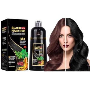 Hair Dye Shampoo - Zwart - 500 ml - Haarkleurshampoo voor Grijs Haar