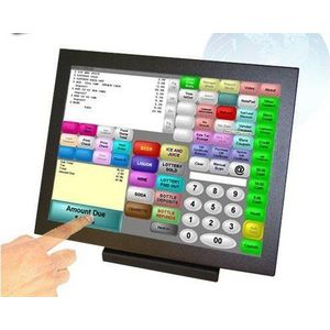 Gowe ALL-In-One 15 inch Touch pos eindpunt van verkoopapparaat pos systeem draadloze kiosk: ATOM D425 CPU/250GB HDD/1GB RAM
