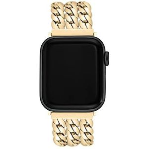 Anne Klein Mode ketting armband voor Apple Watch, veilig, verstelbaar, Apple Watch Band vervanging, past op de meeste polsen, goud, Goud