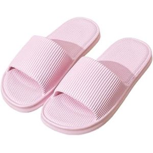UBOHUZ Dikke Platform Wolk Slippers Vrouwen Lichtgewicht Zachte Zool EVA Thuis Slides Vrouw Zomer Comfort Antislip Strand Slippers Voor Badkamer, Zwembad, roze, 36/37 EU