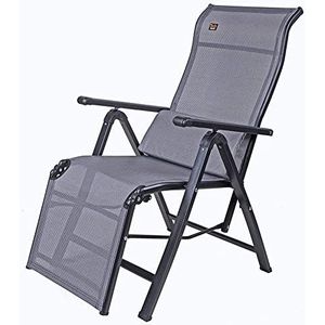 GEIRONV Verstelbare dekstoel, zomer buitenste zon lounger tuin strandstoel lounge stoelen kantoor balkon nul zwaartekrachtstoel Fauteuils