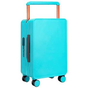 Middelgrote brede trekstang bagage handbagage trolley koffer 20 ""Boarding Box Universele Wiel Combinatie Case Blauw 20
