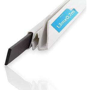 DL-pro Universele deurafdichtingsset, 1300 x 700 mm, magnetische afdichting, rubberen afdichting om in te schroeven in de koel-vriescombinatie (zonder lijm)
