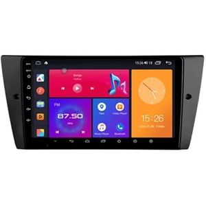 Android 13 Autoradio 9 inch Touch scherm dubbele Din auto stereo voor BMW 3-Series E90 E91 E92 E93 2005-2013 met Bluetooth/FM radio/wifi/USB/stuurwielbediening/GPS(4 Core 4+64G)