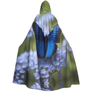 SSIMOO Blauwe vlinder prachtige vampiermantel voor rollenspel, gemaakt voor onvergetelijke Halloween-momenten en meer