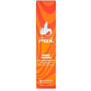ARCTIC FOX 100% veganistische en dierproefvrije, semi-permanente haarverf, Sunset Orange, 165 ml