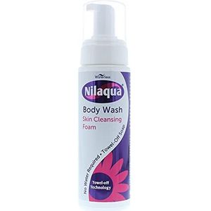Nilaqua Skin Cleansing,Body Wash Foam No Water or Rinsing Required, Aerosol Free 200ml