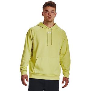 Under Armour Rival Fleece Sportstyle Logo Hoodie voor heren, (743) Lime Geel/Wit, XL