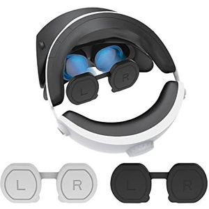 voor Sony PS VR2 Lens Stof Siliconen Cover PSVR2 Accessoires Bril Siliconen Stofkap - Zwart