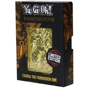 Yu-Gi-Oh! Replica Card Exodia the Forbidden One (gold plated)