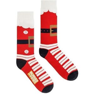 Socks Burger and Fries Sokken BF1215 kleur 3001 vuurrood/wit kerstsokken maat 41-46, Rood
