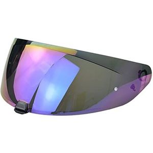 Motorhelm vizier lens, Helmvizier, Helmvizier Helmvizier Vervanging for HJC i70 i10 Helm Motorfiets Windscherm Helm Lens Goud(Goud)(Colorful)