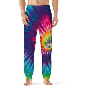 Abstract Swirl Ontwerp Tie Dye Mannen Pyjama Broek Print Lounge Nachtkleding Bottoms Slaap Broek 5XL