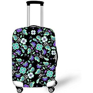 Vlinder Womens meisjes reizen stof koffer bagage beschermende hoezen voor 18-28 inch bagage Spandex