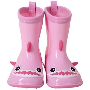 Regenschoenen for jongens en meisjes, regenlaarzen, waterdichte schoenen, antislip regenlaarzen(Color:Pink,Size:20/20CM)