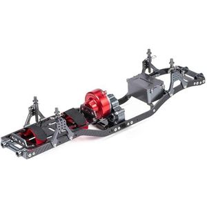 Op afstand bestuurbaar metalen chassis Voor SCX10 Off Road Truck 1/10 RC Crawler Frame Chassis Carbon Rails Aluminium Chassis Frame Kit