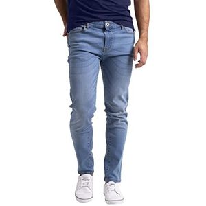 Mens Denim Jeans Authentiek Originele Regelmatige Relaxed Fit Comfort Flex Taille Stretch Rechte Been Skinny Slanke Klassieke Basic Denim Jeans Broek 28W-40W, Lichtblauw, 32W / 32L