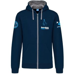 Barcelona Padel Tour - Heren Hoodie met Embleem - Padel Sportjas met Padel Print - Katoen Sportkleding M