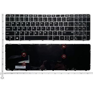 Voor HP EliteBook 850 G3 G4 755 voor ZBOOK 15U US zonder verlicht laptoptoetsenbord(RED)