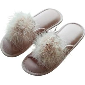 JMORCO Dames Slippers Leuke Vrouwen Slippers Thuis Indoor Vrouwen Huis Schoenen Zomer Dames Slides, roze, 40.5 EU