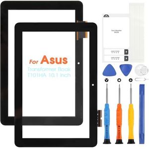 Touchscreen voor Asus Transformer Book T101HA HD Digitazer voor T101HA T101H T101H T101 Touch Display Assembly met reparatieset (zwart)
