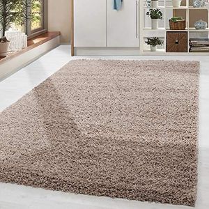 Tapijt Lange stapel ruig Gewoon ontwerp Woonkamer 30 mm poolhoogte Pluizig Zacht Rechthoekig Rond Lopers, kleur:Beige, Groote:240x340 cm