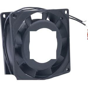 80 mm 220/240V AC-ventilator: SJ80025HA2 (2600 RPM, 32 dBA) Dubbele kogellagers voor server, omvormer