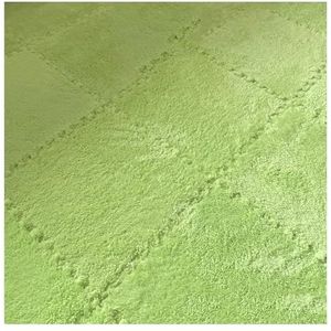 12x12 Inch 0,4 Inch Dik 12 Stuks In Elkaar Grijpende Pluche Schuimtapijttegels Machinewasbaar(Green)